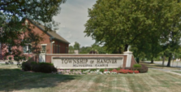 Photograph of the front of the Hanover Township Municipal Court & Police State.