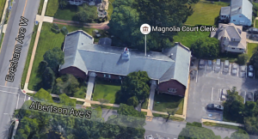 Aerial photograph of Magnolia Municipal Court.