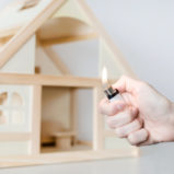 lighter and a house representation.