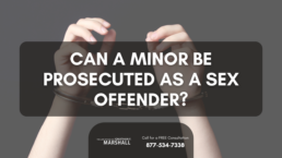 can a minor be prosecuted as a sex offender